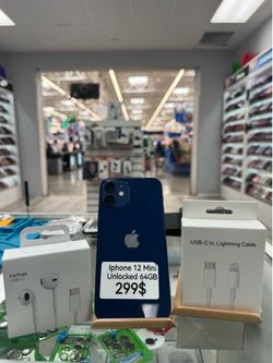 Iphone 12 mini unlocked 64 GB blue