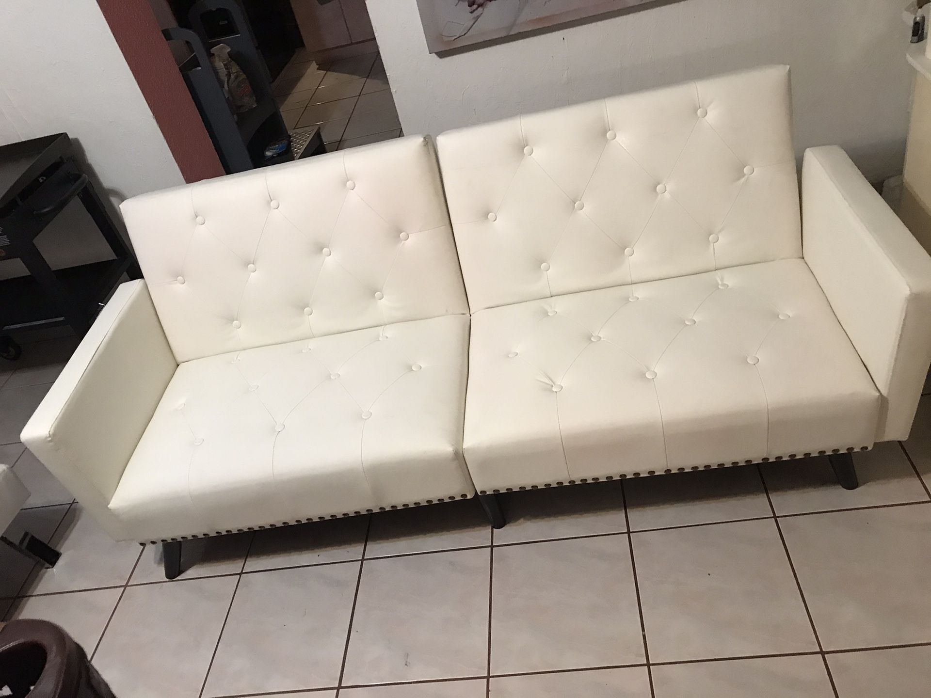 Cream Futon Music Studio Couch $100