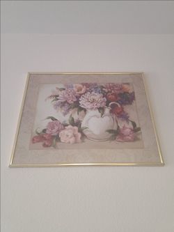 Floral Pitcher Framed Wall Art