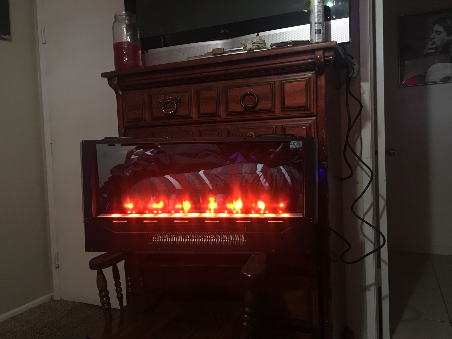 Febo Flame Electric Fireplace product 16IN42109B model no.ZHS42A