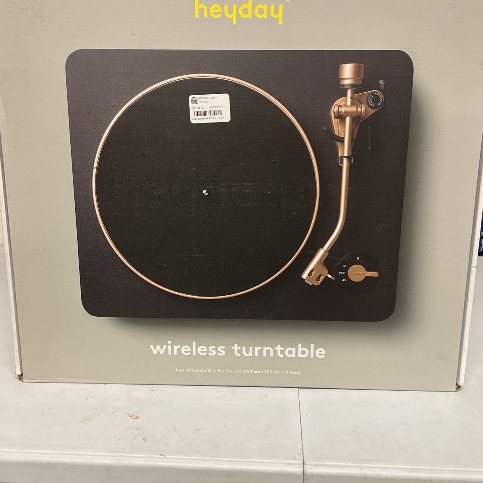 Heyday E490 Wireless Turntable - Gray