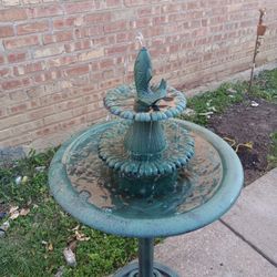 42" H Fiberstone Electric Outdoor Patio Fountain 