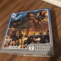 Thomas Kinkade 1000 Piece Puzzle - DC Comics - The Dark Knight Saves Gotham City