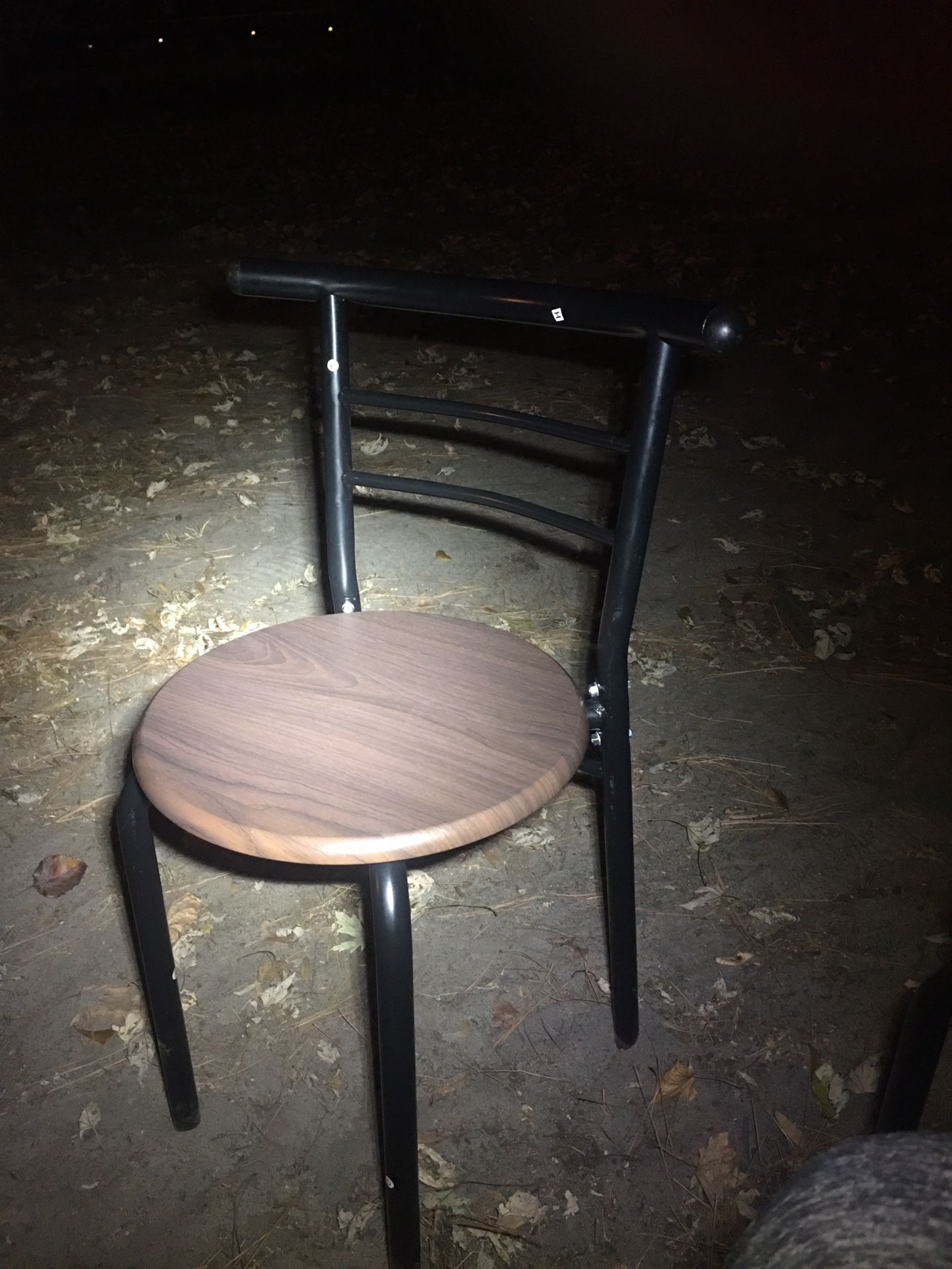 Table and two chairs