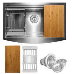 30 in. x 20 in. Single Bowl Kitchen Sink 