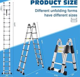 New 16.5ft Heavy Duty Telescoping Ladder