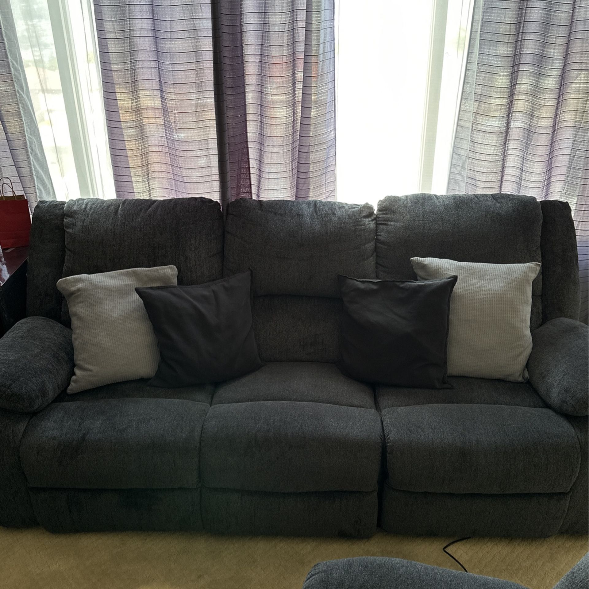 Reclining Sofa & Dining Table