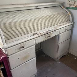 Vintage roll top desk