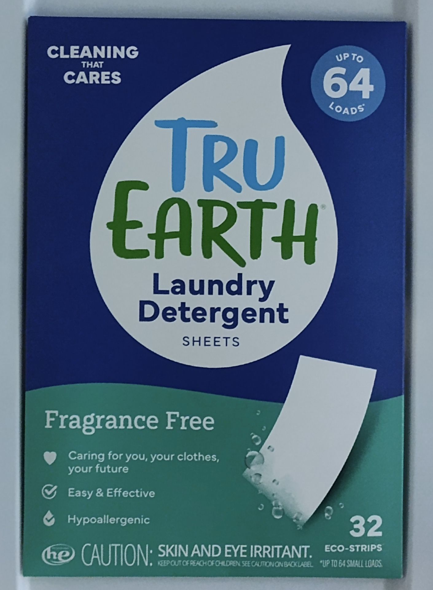 Tru Earth Eco-Friendly Laundry Detergent Sheets 32 ct