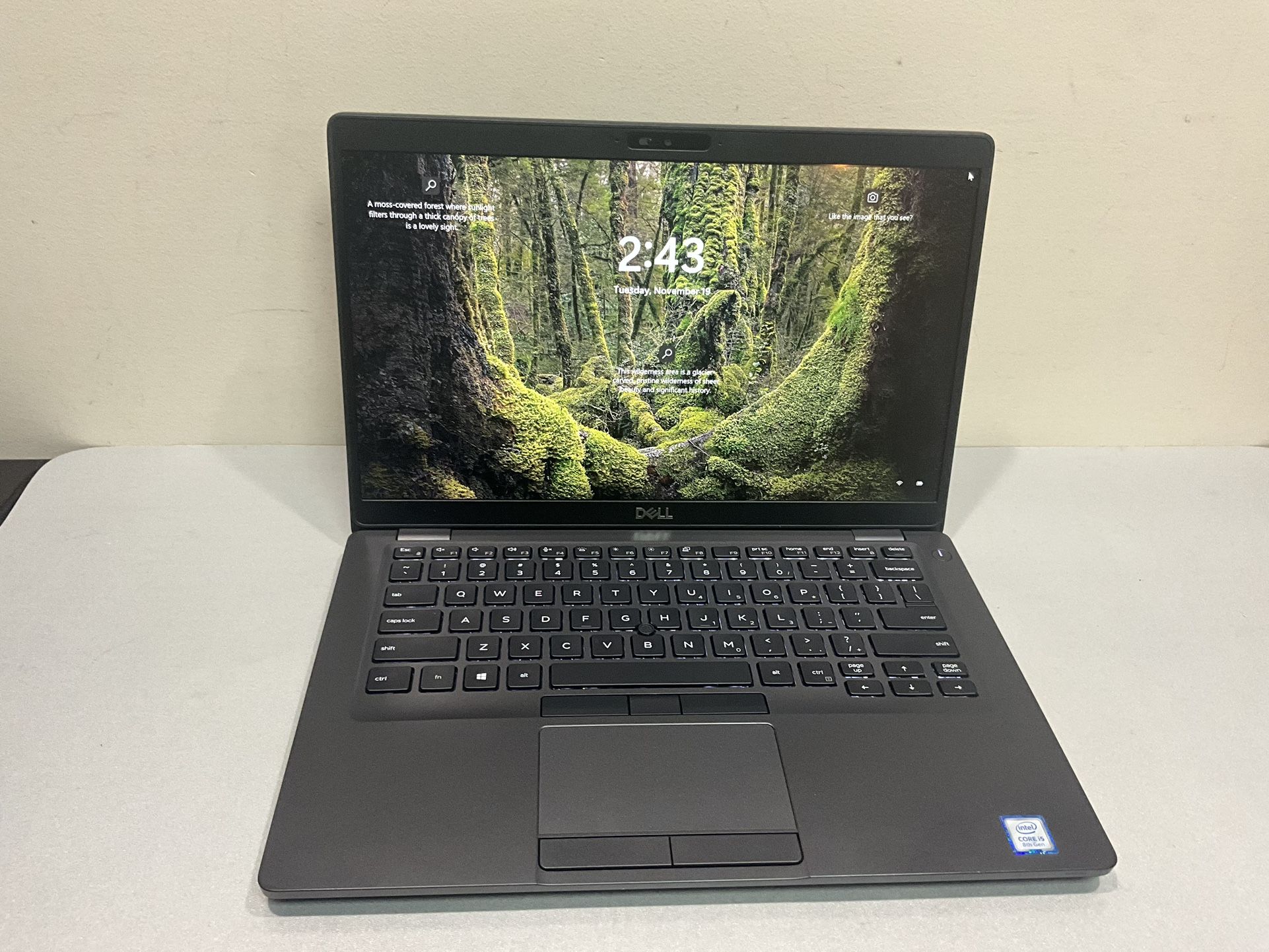 Dell Latitude 5400 14", i5-8365U @ 1.60GHz 16GB/256GB, Win 11 Pro Condition: Used, Good Working Condition. Has small white spot on LCD Screen Cosmetic