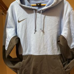 Nike color-block fleece hoodie.