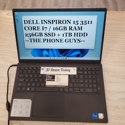 Dell Inspiron 15 Laptop 3511 - $1 DOWN TODAY, NO CREDIT NEEDED