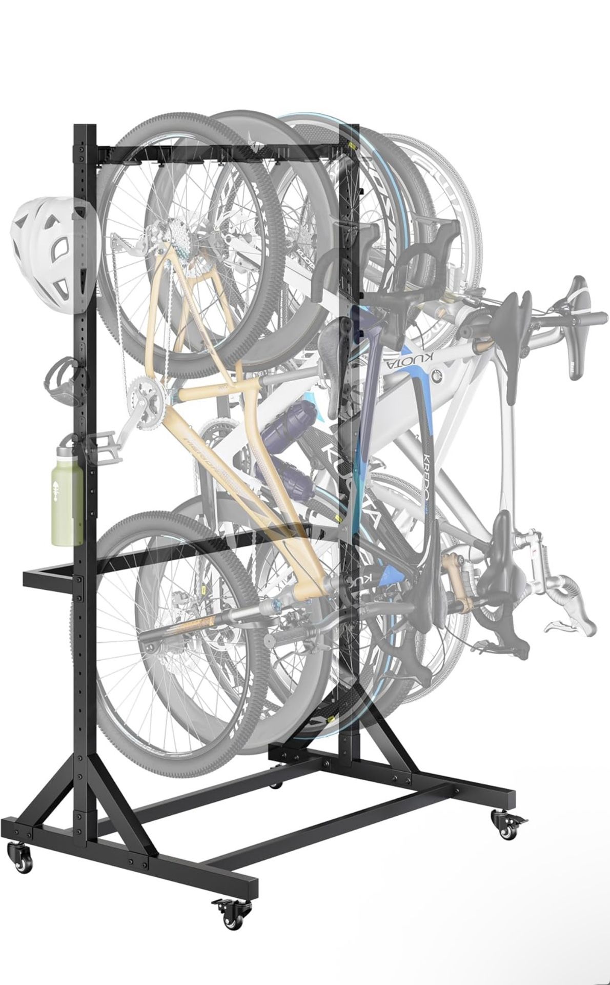 Brand New Freestanding Bike Storage Rack For 5 Bikes