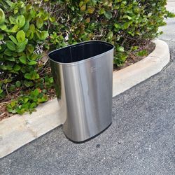 Stainless Steel Trash Can W16" D10.5" H23.5"