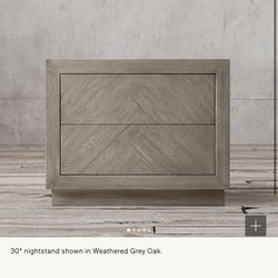 RH nightstand And Dresser Set