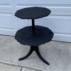 Antique Refurbished Tiered Table