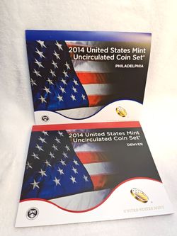 #711 UNC 2014 Coins total 28
