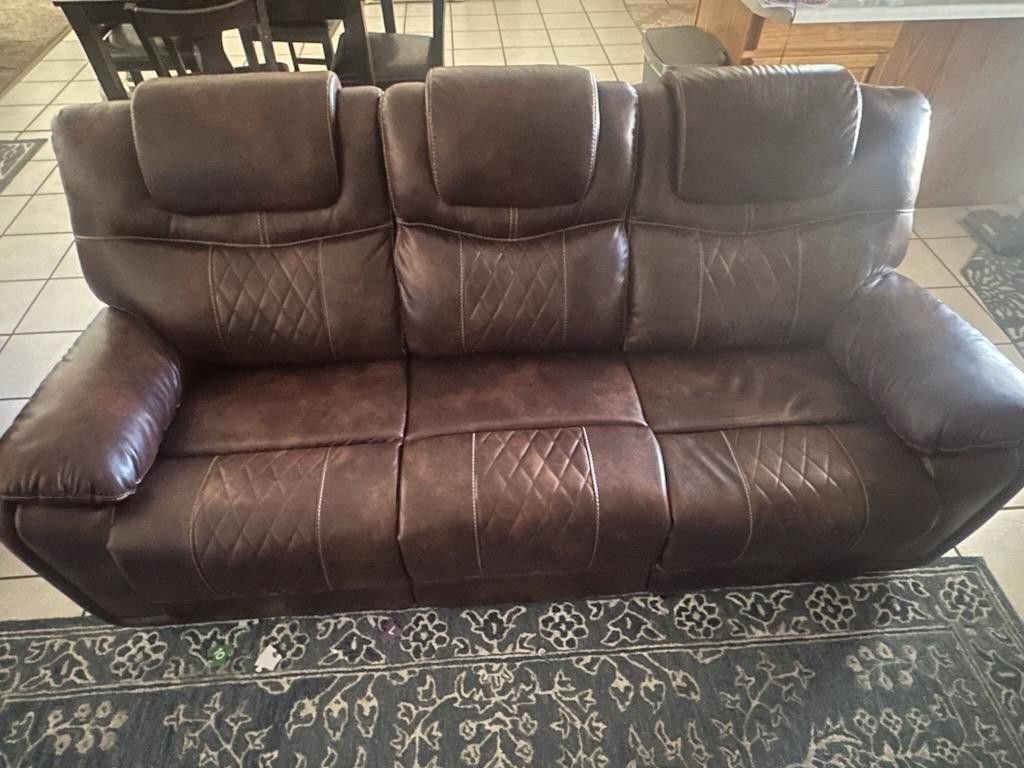 Recliner Couch and Recliner Chair
