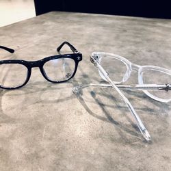 Chrome Glasses Hearts Bundle Any Two Pair Of Glasses Black Clear Brand Logo Stamps