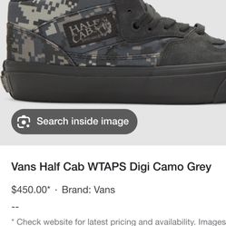 Vans Half Cab WTAPS