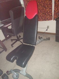 Bowflex  adjustable BENCH with weights