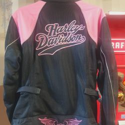 Literally Used This Twice Ladies Authentic Harley Davidson Motorcycle Jacket With Matching Hoodie