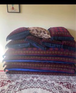 Six mattress eight pillows