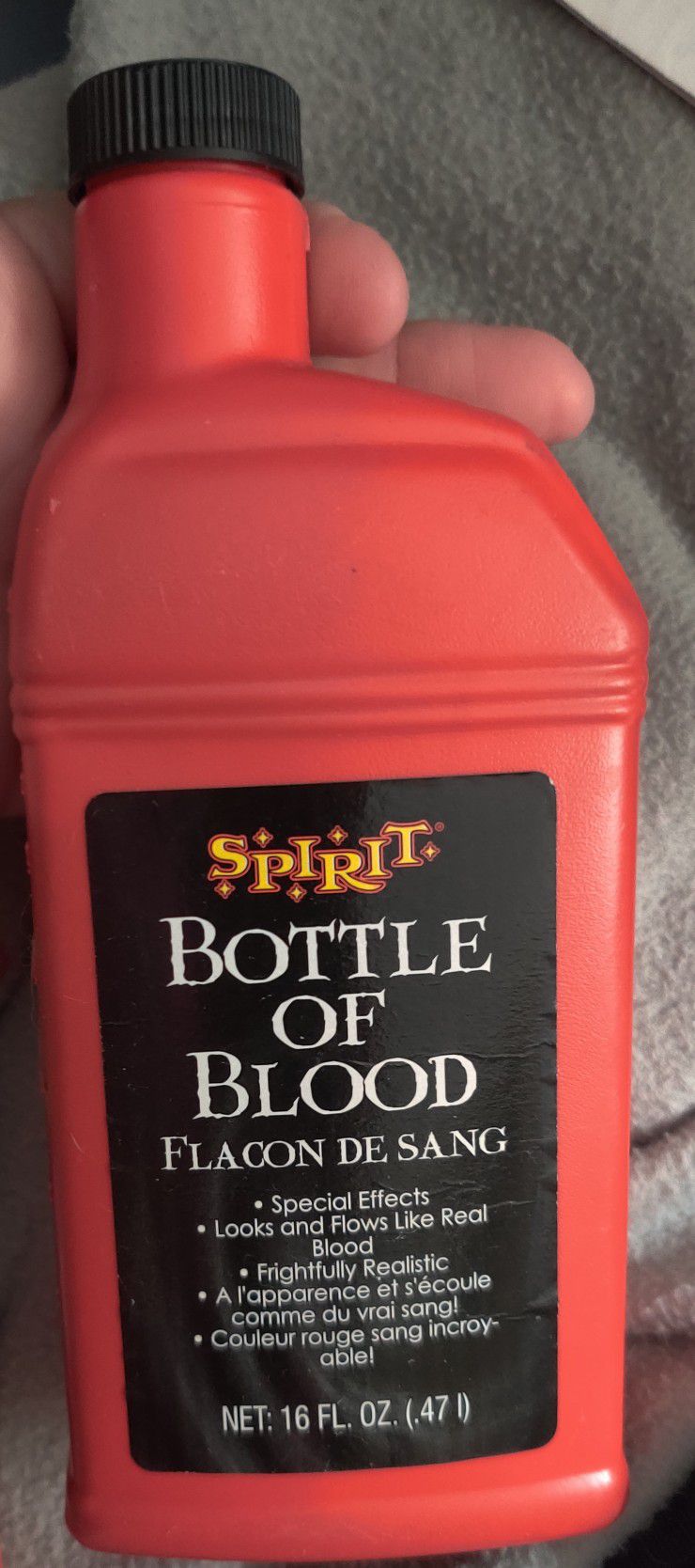 New Bottle Of Blood For Halloween Decorations Etc