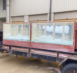 4 Full Vision Glass Display Cases