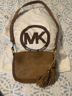 Michael Kors Brown Suede & Leather Crossbody Boutique Style