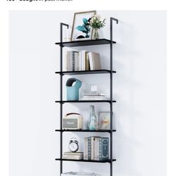 6 Tier Wall Mounted Ladder Shelf