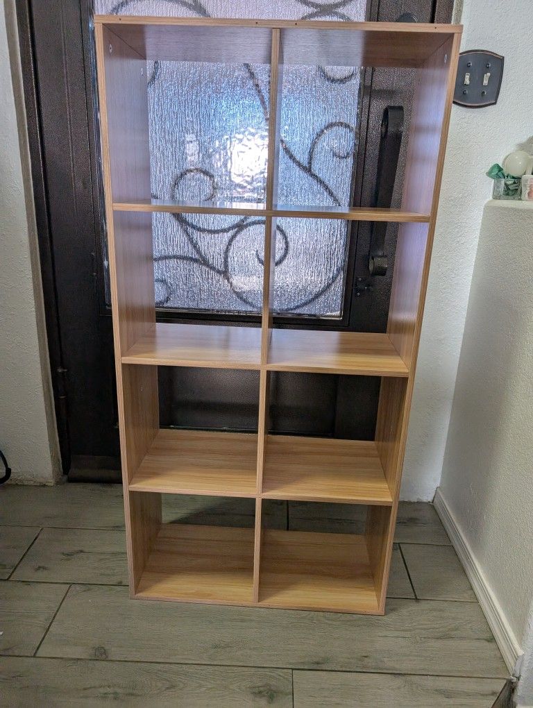Smart Cube 8-Cube Organizer Storage with Opened Back Shelves,2 X 4 Cube Bookcase Book Shleves for Home, Office