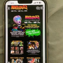 Monsterpalooza Saturday 5/30/26 Presale Price