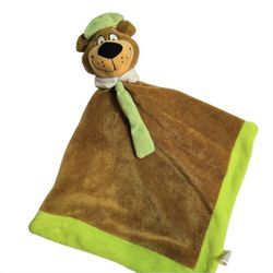 Yogi Bear Plush Security Lovey Blanket Stuffed Toy 12" Fleece Cartoon Network