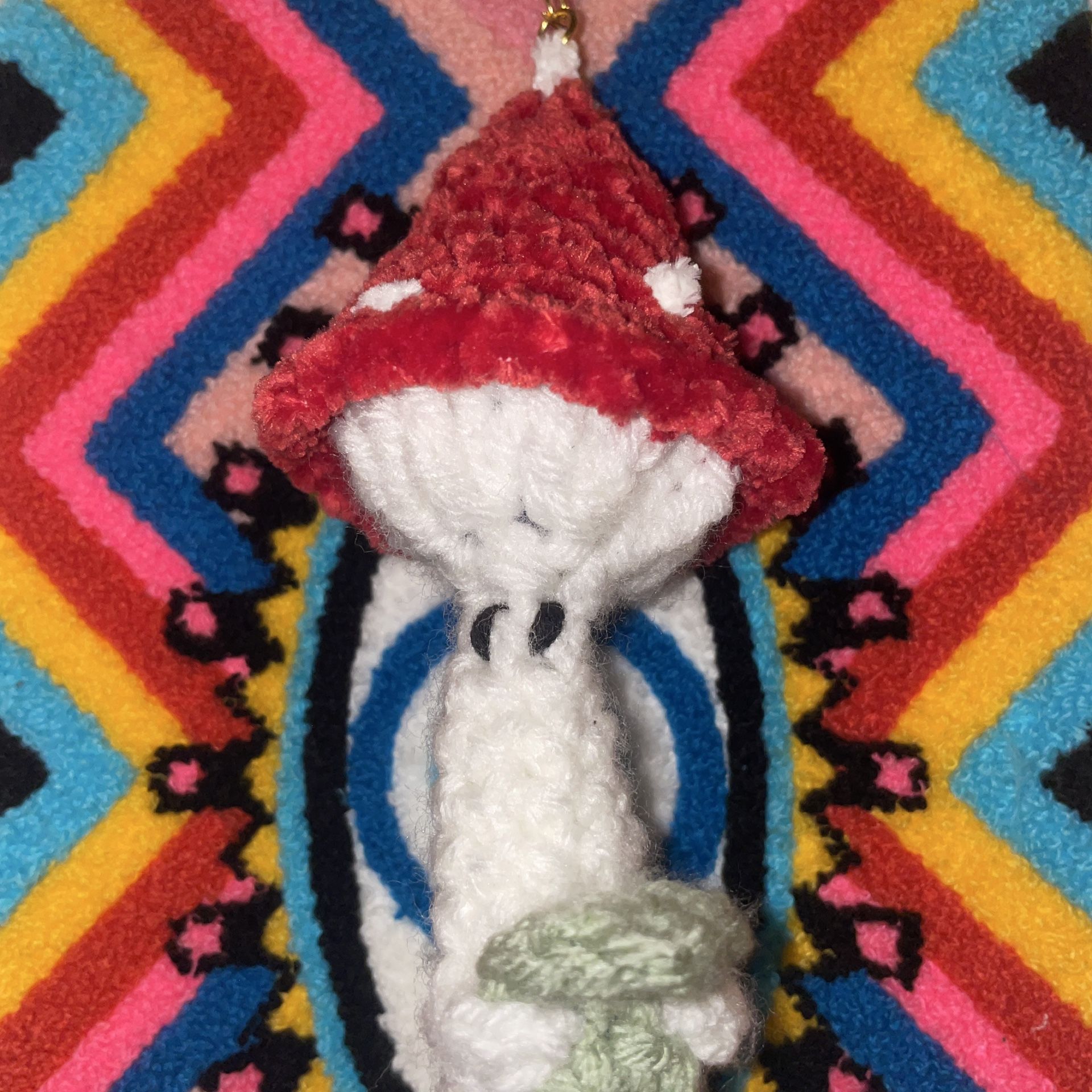 8In. Crocheted Little Guy Keychain