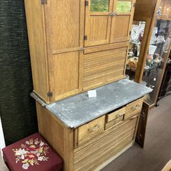 Antique Hoosier Kitchen Cabinet