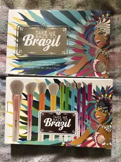 Bh Cosmetics Take Me Back to Brazil Eyeshadow Palette and Brushes Bundle