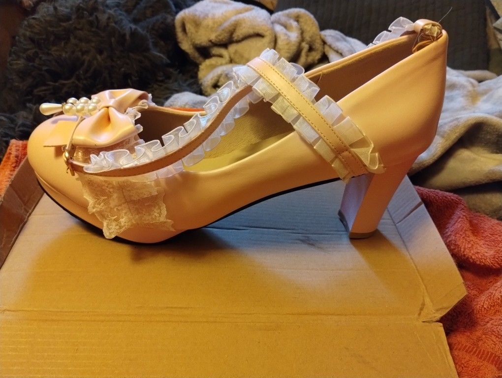 Pretty Pink Heels Cosplay Brand New Size 10?