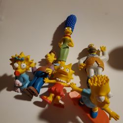 Wow!! Rare Mix Lot Of The Simpsons Family Oversized Figurines