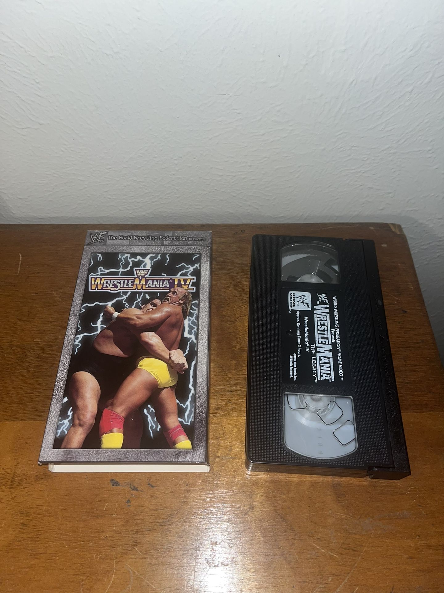 Wrestle mania 4 Wwf Vhs Tape