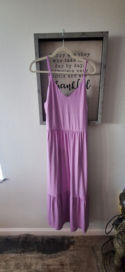 Lavender Spaghetti Strap Maxi Dress