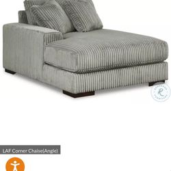 Linden Fog Left Arm Chaise 