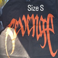Revenge black tshirt Orange Logo 