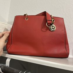Red Michael Kors Bag