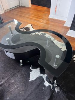 Black and brown coffee table