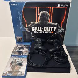 PS4 - Playstation 4 COD 1TB Console Bundle w/ Multiple Games, Cables & 2 Controllers🎮