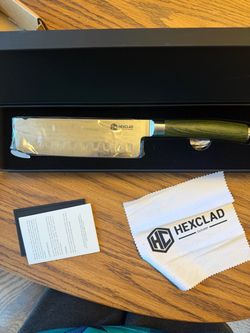 Hexclad Damascus steel 6.5 “ nakiri