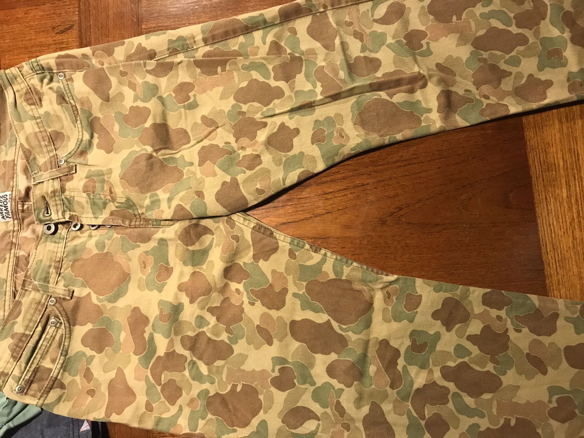 Naked & Famous Denim Camo Pants