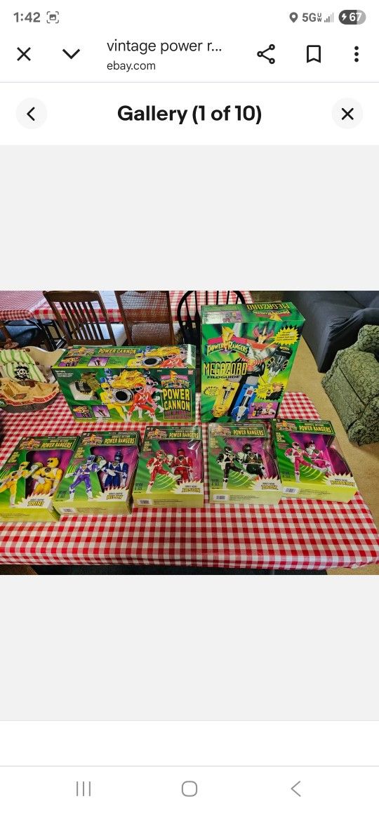 vintage power rangers collection all brand new