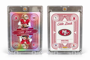 2025 Donruss Elite Brock Purdy Elite Deck #18 /799 San Francisco 49ers